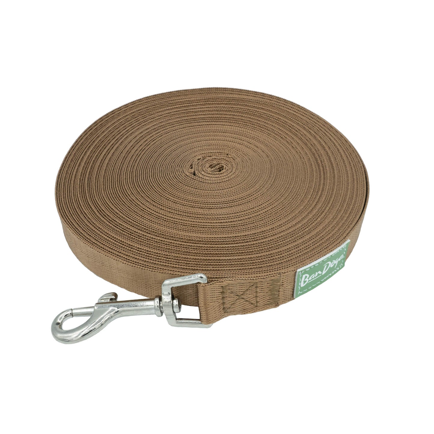 Recycled 20 Meter Dog Leash Brown