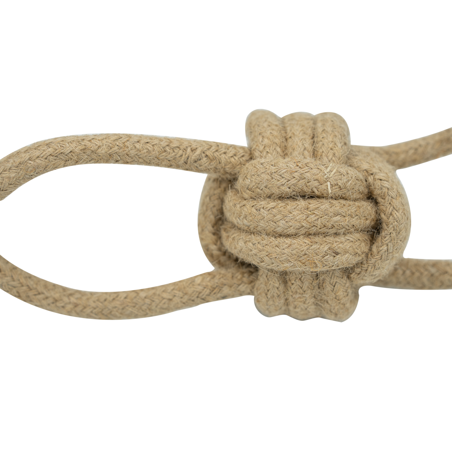 Hemp Rope Dog Toy Loops Close Up - Bandoga