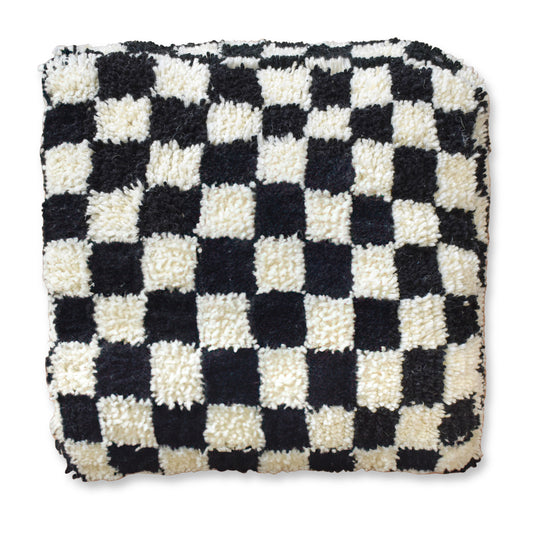 Dog pillow checkered - Black