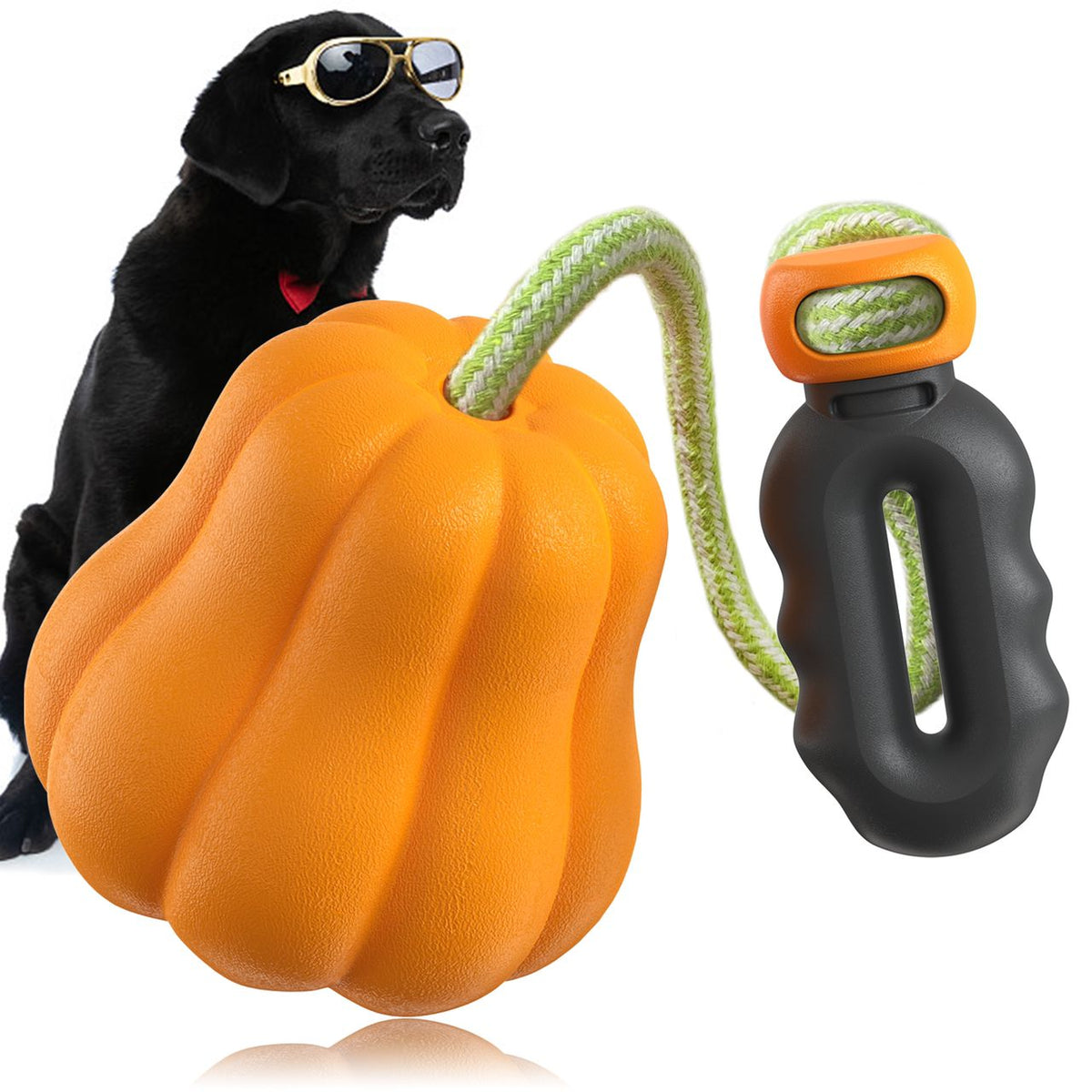 Bandoga Pumpkin Fetch Toy – robustes & interaktives Hundespielzeug