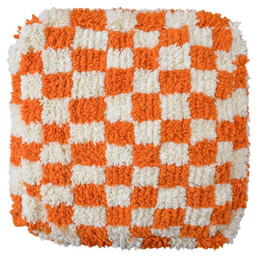 Dog pillow checkered - Orange