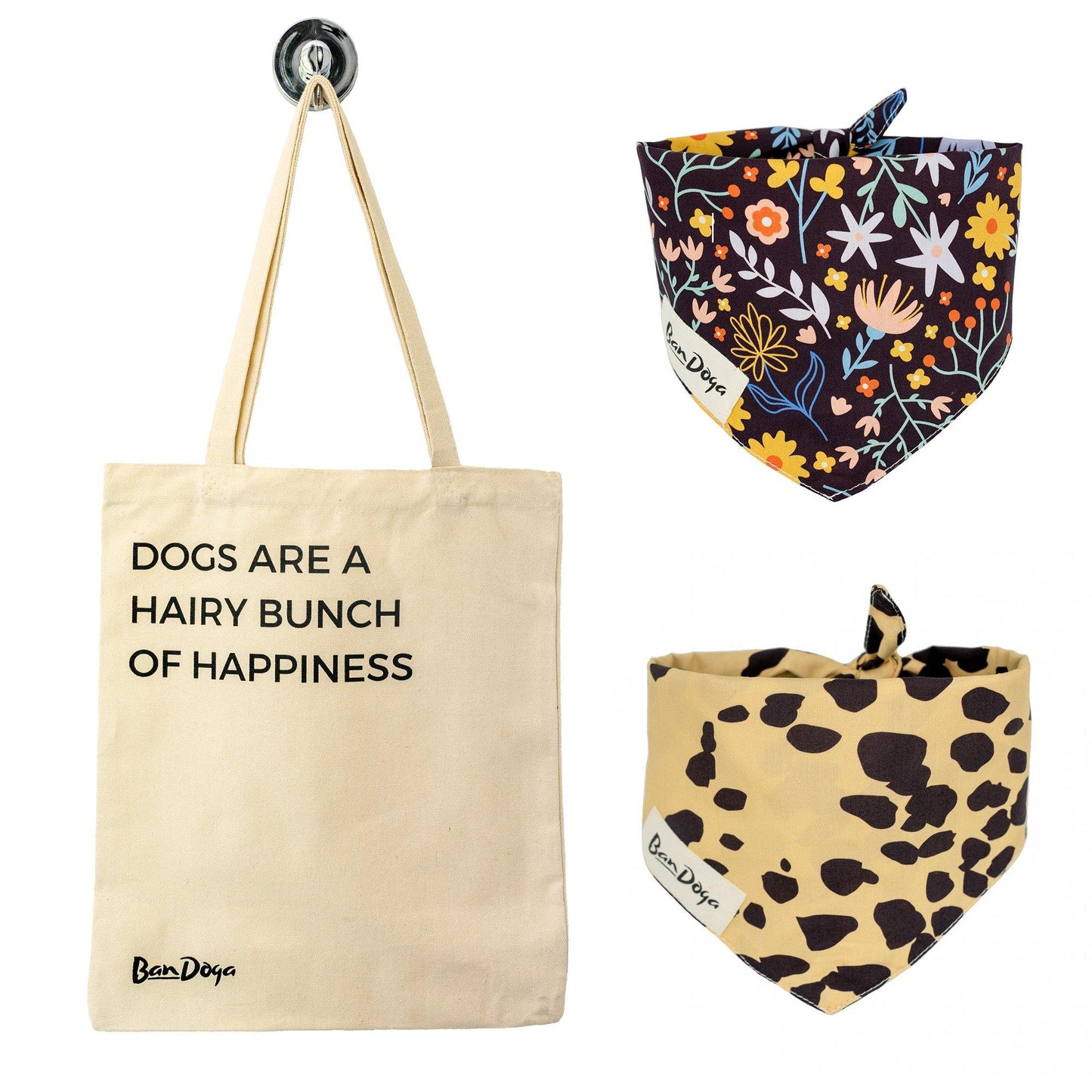 Happy Box - Bandoga Gift Box Dog Bandana Canvas Bag