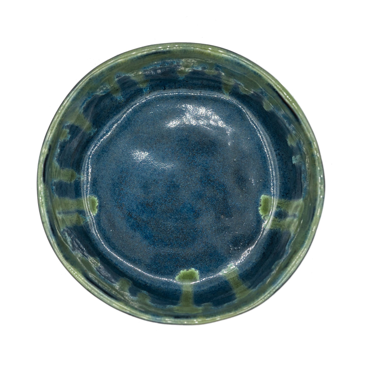 Sky Dog Bowl Ceramic Top View - Bandoga